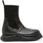 Rick Owens DRKSHDW Beatle Abstract crinkled-leather boots Black - Thumbnail 1