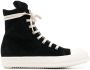 Rick Owens DRKSHDW corduroy high-top sneakers Black - Thumbnail 1