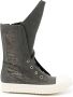 Rick Owens DRKSHDW distressed sneaker boots Grey - Thumbnail 1