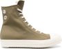 Rick Owens DRKSHDW eyelet-detail canvas high-top sneakers Green - Thumbnail 1