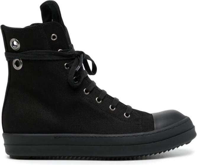 Rick Owens DRKSHDW eyelet-detailing zip-up sneakers Black