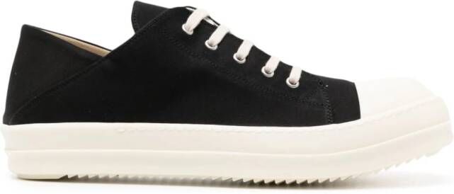 Rick Owens DRKSHDW lace-up canvas sneakers Black