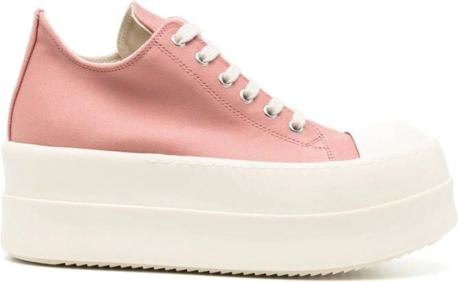 Rick Owens DRKSHDW Lido Double-Bumper lace-up sneakers Pink