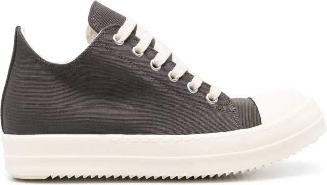 Rick Owens DRKSHDW Lido lace-up canvas sneakers Grey