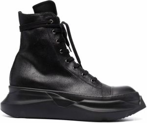 Rick Owens DRKSHDW oversize-sole lace-up boots Black