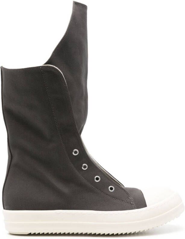 Rick Owens DRKSHDW oversize-tongue sneaker boots Grey