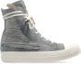 Rick Owens DRKSHDW ripped-detail lace-up sneakers Blue - Thumbnail 1