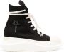 Rick Owens DRKSHDW star-embroidered lace-up sneakers Black - Thumbnail 1