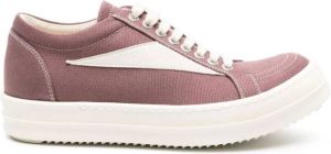 Rick Owens DRKSHDW Vintage appliqué-detail canvas sneakers Purple