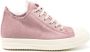 Rick Owens faux-fur lace-up sneakers Pink - Thumbnail 1