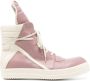 Rick Owens Geobasket high-top leather sneakers Pink - Thumbnail 1