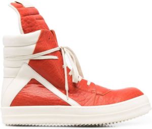 Rick Owens Geobasket high-top sneakers Orange