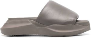 Rick Owens Geth leather platform sandals Grey
