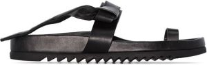 Rick Owens Granola leather sandals Black