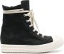 Rick Owens high-top leather sneakers Black - Thumbnail 1
