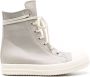 Rick Owens high-top leather sneakers Grey - Thumbnail 1