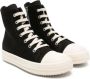 Rick Owens Kids high-top cotton sneakers Black - Thumbnail 1