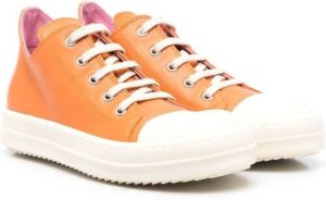 Rick Owens Kids high-top lace-up trainers Orange