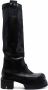 Rick Owens knee-high leather boots Black - Thumbnail 1
