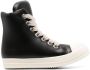 Rick Owens leather high-top sneakers Black - Thumbnail 1
