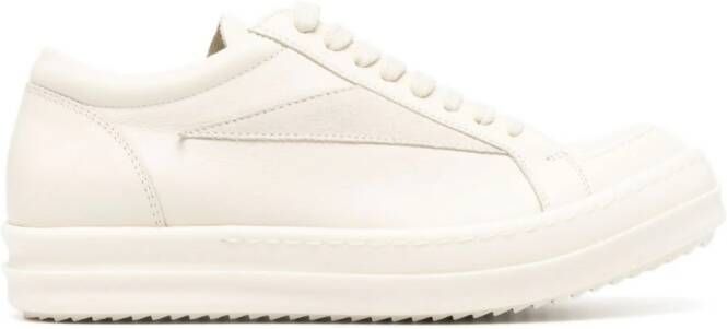 Rick Owens Lido leather sneakers White
