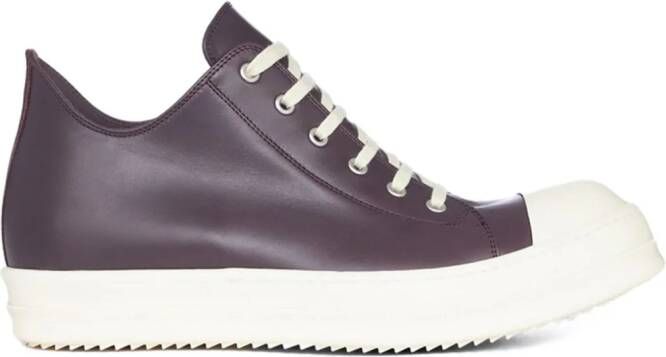 Rick Owens Low leather sneakers Purple