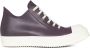 Rick Owens Low leather sneakers Purple - Thumbnail 1