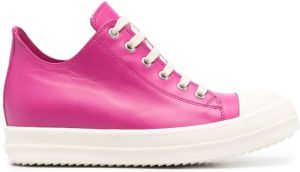 Rick Owens low-top lace-up sneakers Pink