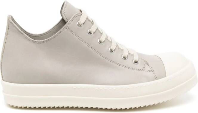 Rick Owens low-top leather sneakers Grey