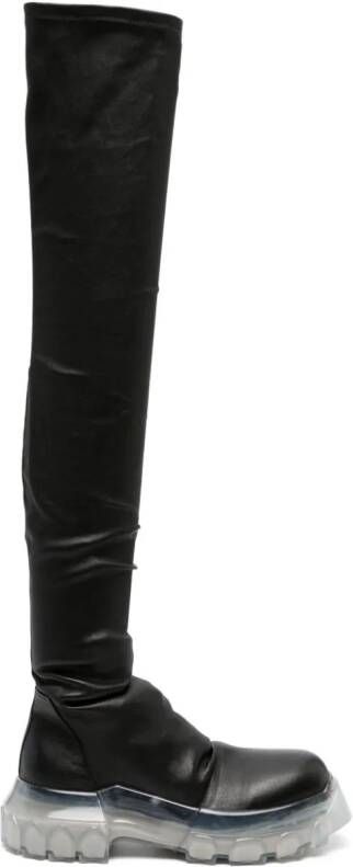 Rick Owens Luxor Bozo thigh-high boots Black