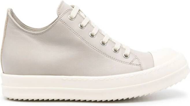 Rick Owens panelled lace-up sneakers Grey