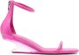 Rick Owens sculpted-heel leather sandals Pink - Thumbnail 1