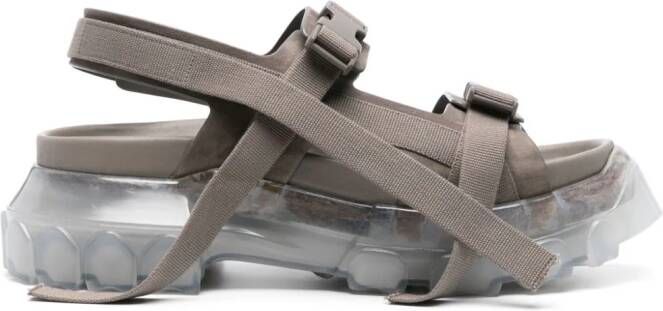 Rick Owens Tractor chunky leather sandals Neutrals