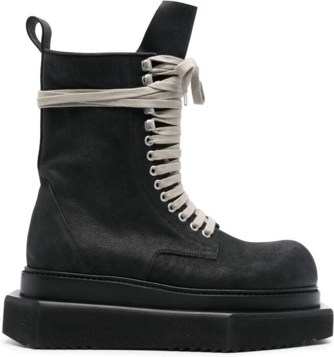 Rick Owens Turbo Cyclops leather boots Black