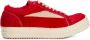 Rick Owens Vintage lace-up leather sneakers Red - Thumbnail 1