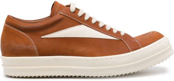 Rick Owens Vintage leather sneakers Orange