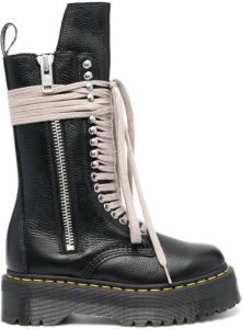 Rick Owens x Dr Martens lace-up boots Black