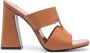 Roberto Cavalli 105mm leather mules Brown - Thumbnail 1