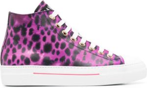 Roberto Cavalli animal-print hi-top sneakers Pink