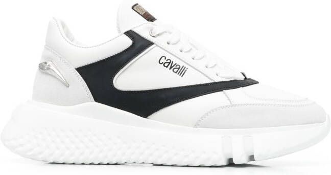 Roberto Cavalli chunky sole low-top sneakers White