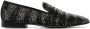 Roberto Cavalli crystal-embellished leather loafers Black - Thumbnail 1