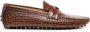Roberto Cavalli embossed crocodile-effect leather loafers Brown - Thumbnail 1