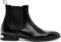 Roberto Cavalli engraved-logo leather boots Black - Thumbnail 1