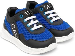 Roberto Cavalli Junior contrasting-panel sneakers Blue