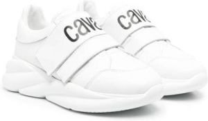 Roberto Cavalli Junior logo-print low-top sneakers White