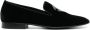 Roberto Cavalli logo-embroidered velvet loafers Black - Thumbnail 1