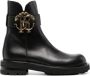 Roberto Cavalli logo-plaque leather boots Black - Thumbnail 1