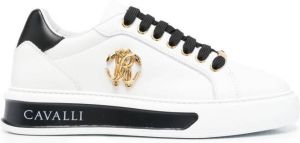 Roberto Cavalli logo-plaque low-top sneakers White
