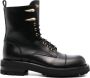 Roberto Cavalli logo-print leather boots Black - Thumbnail 1