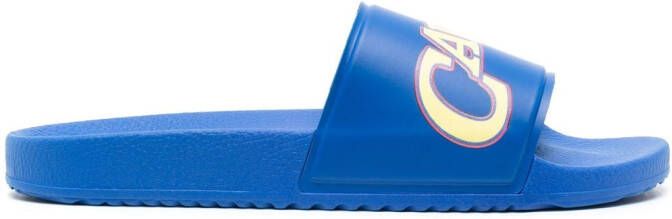 Roberto Cavalli logo-print slides Blue